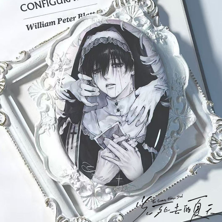 Anime The Summer Hikaru Died Yoshiki Tsujinaka Cospaly Badge Tinplate Pins Unisex Brooches Backpack Decoration Halloween Props