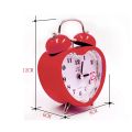 Heart shape alarm clock With Twin Bell. 