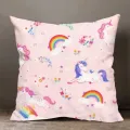 Rainbow Unicorn Decorative Pillowcase Living Room Office Ornaments Home Pillowcase. 