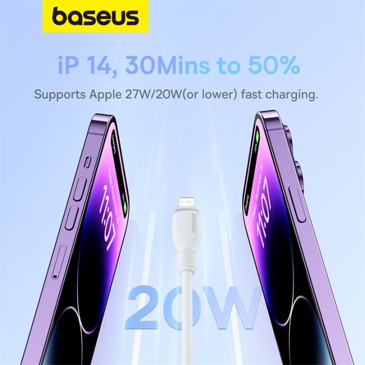Baseus%20TPE%2020W%20USB%20C%20Cable%20For%20IPhone%2014%2013%2012%2011%20Pro%20Max%20XS%20Fast%20Charging%20Cable%20Type%20C%20To%20Lighting%20Date%20Wire%20For%20iPad%20Macbook%20-%20Image%203