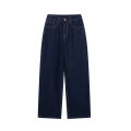 DUOPERI Women Fashion 2 Pieces Sets With Belt Denim  Jackets & Vintage Front Zipper Jeans Trousers Feamle Chic Lady Pants Sets. 