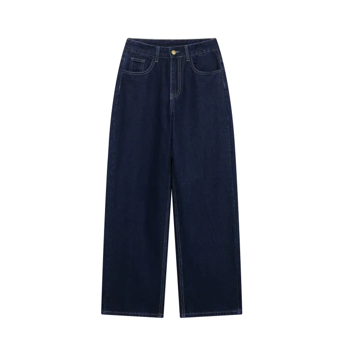 DUOPERI%20Women%20Fashion%202%20Pieces%20Sets%20With%20Belt%20Denim%20%20Jackets%20&%20Vintage%20Front%20Zipper%20Jeans%20Trousers%20Feamle%20Chic%20Lady%20Pants%20Sets%20-%20Image%204