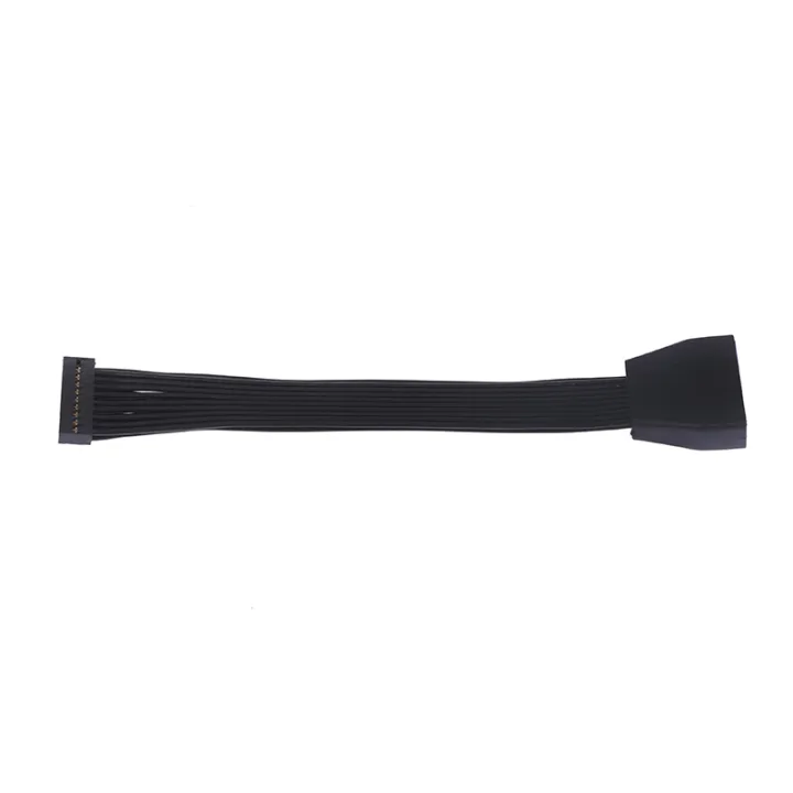 New%20Small%20Mini%20USB%203.0%2019/20%20Pin%20Internal%20Extension%20Header%20Adapter%20Cable%20Black%20Flat%20Wire%20Cable%20for%20Motherboard%205.9inch/15cm%20-%20Image%203