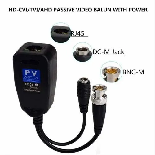 HD-CVI/TVI/AHD%20Passive%20Video%20Balun%20With%20Power%20Connector%20RJ45%20-%20Image%203