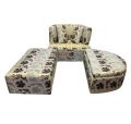 Florobella Floral Storage Divan Sofa With Ottoman/ Living Room Sofa Set/ Floral Print Sofa/ Two Seater Armless Sofa With Extra Deep Seater - Sofa Set. 