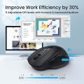 Wireless Optical Computer Mouse, 2.4Ghz Wireless Mice Portable Office Mouse, Left or Right Hand Mouse 3 Adjustable DPI, 4 Buttons with Nano USB Receiver for Computer, Laptop. 