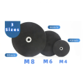 2Pcs 43mm/66mm/88mm M4/M6/M8 Internal Thread Magnetic Base Mount Bracket Clamp LED Work Light Bar Holder SUV Offroad.