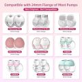12/13/14/15/16/17/18/19/20/21/22mm Breast Pump Funnel Inserts Plug-in Different Caliber Size Converter Small Nipple Horn Adapter. 