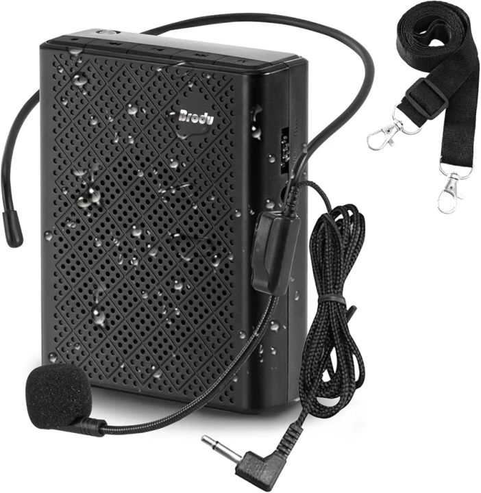 Voice Amplifier for Teachers with Wired Microphone Headset and Waistband, Portable Rechargeable Speaker Megaphone for Classrooms, Speeches, Tour Guide, Meeting, Coaches, Outdoors Indoors