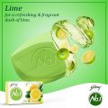 Godrej No. 1 Lime & Aloe Vera 100 gm (Pack of 4) High TFM (Grade 1 Soap), Long-Lasting Fragrance. 