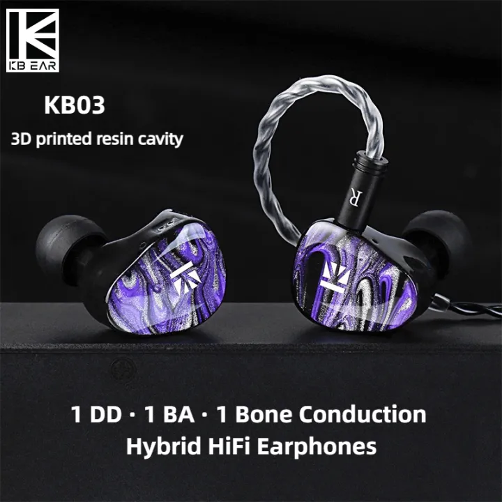 KBEAR KB03 DD · BA · Bone Conduction Hybrid HiFi Earphones in ear ...