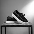 Designer Fashion British Style Flat Walking Shoes Casual Loafers Men Leather Shoes Luxury Dress Shoes Men Antiskid Driving Shoes. 