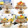 Premium Imported Acrylic 360° Rotating Dry Fruit & Chocolate Tray – 5 Portion Set. 