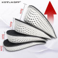 Height Increase Half Shoe Insoles Heel Insert Sport Cushion EVA Memory Foam Heel Lifting 2/3/4/5CM Taller Invisible Heighten Pad. 