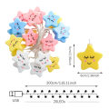 20LEDs Cloud/Star Light String,10Ft USB Waterproof Night Lights Atmosphere Lighting for Camping Birthday Party Summer Home Decor. 