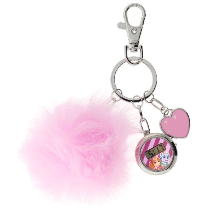 Nick Jr. Paw Patrol Best Pup Pals Pink Pom-Pom Purse Keychain Watch