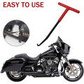 Exhaust Spring Puller Tool Snowmobile ATV Motorcycle Muffler Exhaust Stand Removal Tool T-Handle Type with  Coating. 