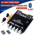 TB21 TPA3116D2 Original 32pin Flagship Audio Chip 50W + 50W + 100W Sub-Woofer Amplifier Bluetooth 5.0 USB AUX Audio Input 2.1 Base Treble 12V~24V DC Supply Similar ZK-TB21 CA-TB21.