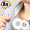 8-16M Hat Shirt Collar Anti-dirty Grime Protector Fixing Sticker Self-adhesive Disposable Tape Rolled Sweat-absorbent Tape. 