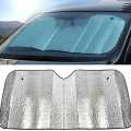 Car Sun Shade, Heat Insulation Protection For Vehicle Front Window (52inch x 27inch). 