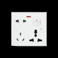 Multi Function Universal Wall Switch Socket - 8 Pin Universal Socket- Only Socket. 