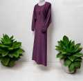 PREMIUM QUALITY KOREAN NIDA STUFF ABAYA (CHEST 24 AND LENGTH 54). 