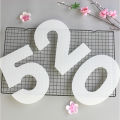 0-8 Numeral Cake Stencils 8/10/12/14/16 Inch White PET Plastic Number Templates Birthday Anniversary Layered Cake Baking Tools. 