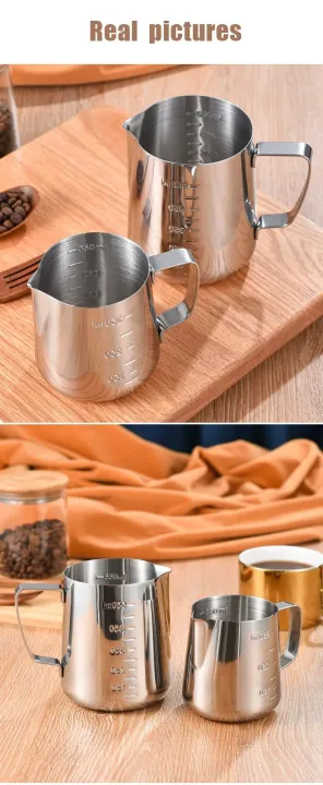 Stainless%20Steel%20Milk%20Frothing%20Jug%20Silver%20Frother%20Coffee%20Latte%20Container%20Metal%20Pitcher%20Barista%20Cup%20-%20Image%203