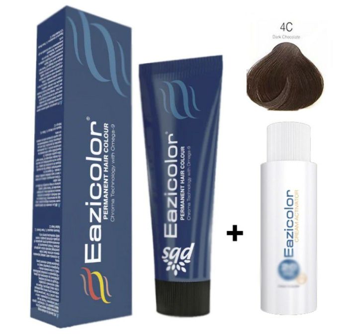 24 Developer Color Eazicolor Professional Hair Color Tube And developer Color Shade 4C ...