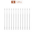 12Pcs Leather Sewing Large-Eye Needles, Diamond-Shaped Handmade Leather Needles, DIY Triangular/Cross Needle Hand Sewing Tools. 