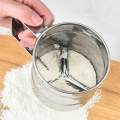 Handheld Flour Sieve Manual Stainless Steel Semi-automatic Creative Fine Mesh Flour Sifter Flour Sieve Baking Tool Ata Channi. 