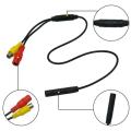 CVBS RCA 4-Pin Male To Female Connector Female Connector Wire Harness Camera Signal Harness Car  Backup Camera Wire Harness. 