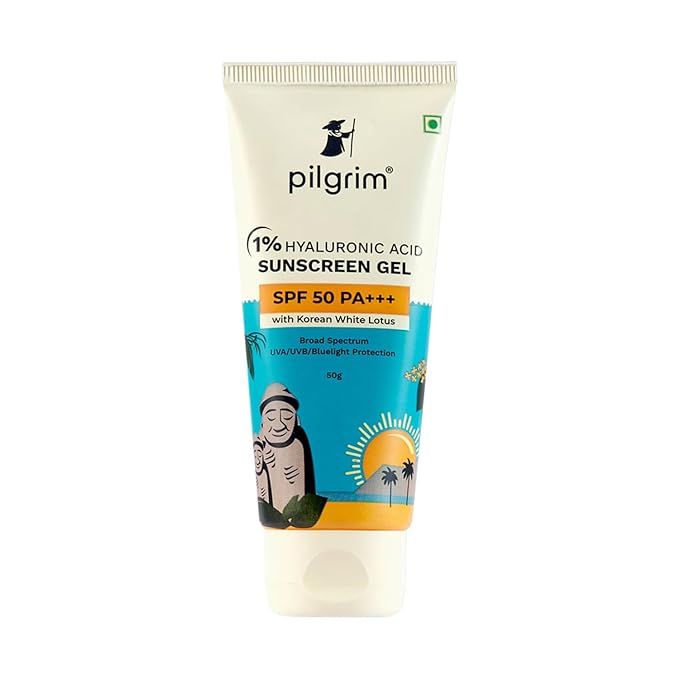Pilgrim 1% Hyaluronic Acid Sunscreen Gel SPF 50 PA+++ 50 gm