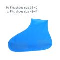 1Pair Reusable Latex Waterproof Rain Shoes Covers Slip Resistant Rubber Rain Boot Overshoes Outdoor Walking Shoes Cover. 