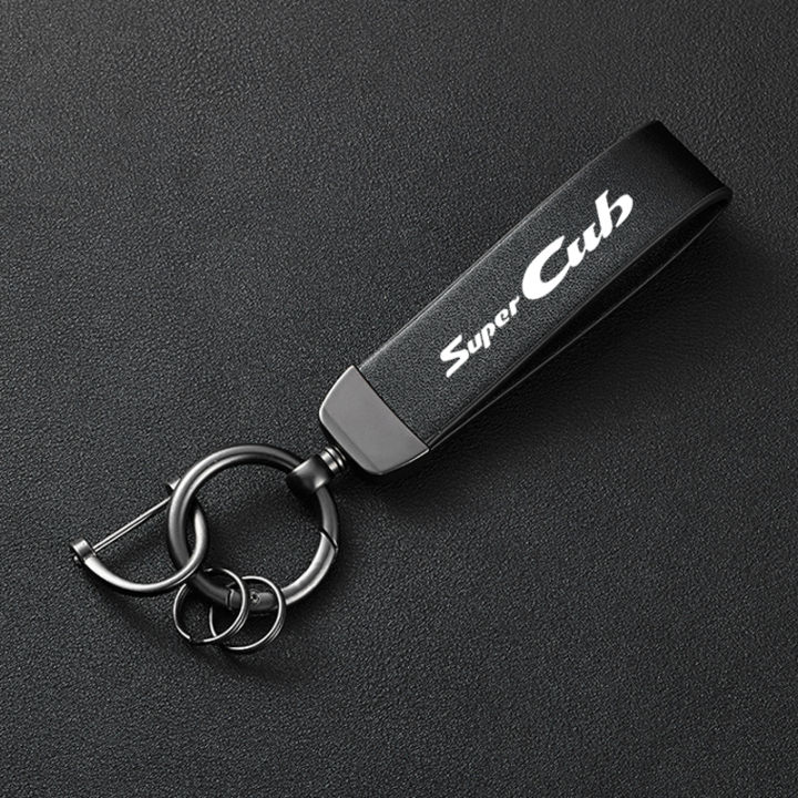 For%20Honda%20Super%20CUB%20C70%2090%20110%20C125%20Accessories%20High-Grade%20Leather%20Motorcycle%20Keychain%20Holder%20Keyring%20-%20Image%202