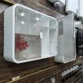 Wall Cabinet rack for Bathroom, Kitchen. Wall mounted cabinet. Transparent Double Door Cabinet. Luxury Design Cabinet, Beautiful Design Cabinet, Kitchen Storage Cabinet, Bathroom Cabinet. Best used to store bathroom and kitchen items.Wall hanging Cabinet.. 