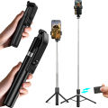 Portable Telescopic Bluetooth Selfie Stick for Live Streaming Photography and Travel A Convenient Photo-taking Gadget.