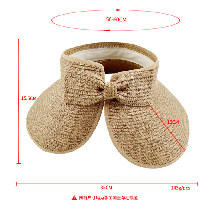 New%20Women%20Summer%20Visors%20Hat%20Foldable%20Sun%20Hat%20Wide%20Large%20Brim%20Beach%20Hats%20Straw%20Hat%20Chapeau%20Femme%20Beach%20UV%20Protection%20Cap%20-%20Image%206