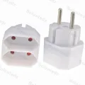 European Conversion Plug 2Pin 4.8mm Plug turn 4.0mm 2 Hole EU Socket Power Distribution Adapter Plug White 16A 250V. 