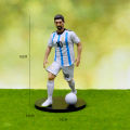 6pcs New Football Star FIFA C.Ronaldo  Messi Mbappe Model Dolls Cartoon Cute Action Figure Car Accessories Football Fans Gifts. 