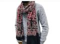 Pakistani Sindhi Ajrak Handmade Cotton Block Print Men's Winter Scarf | Cultural Shawl | Summer Clothes | Gift for Her Him. 