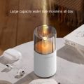 Cross-Border Home Aromatherapy Machine USB Desktop Automatic Fragrance Diffuser Air Humidifier Small Humidifier Simulated Flame Diffuser. 