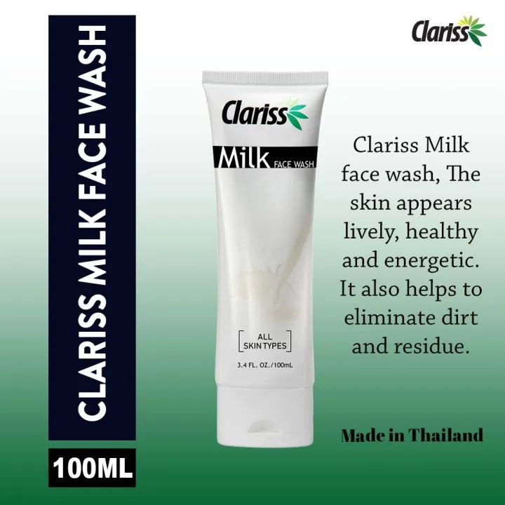 International Thailand product Skin care Clariss Milk face wash used for male/female - 100 ml