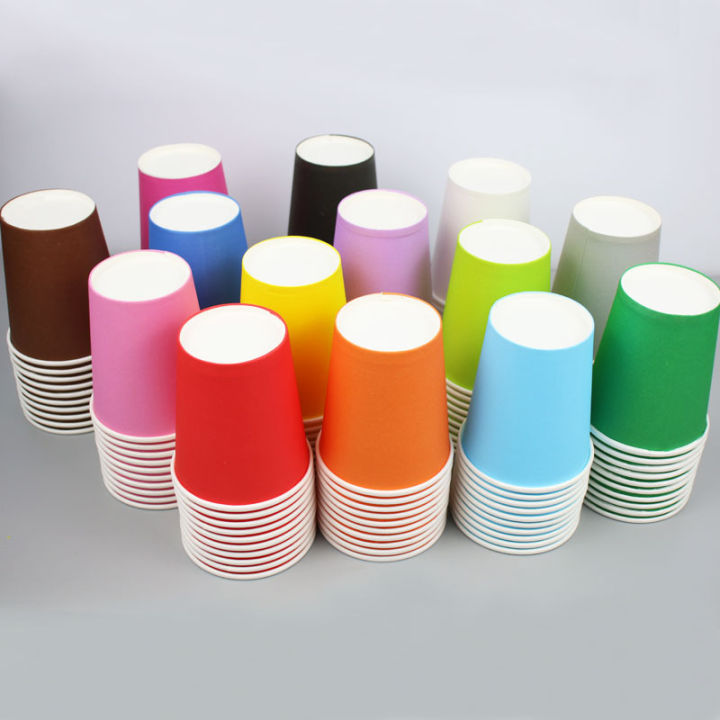 1/5/10/20PCS%209%20Oz%20250ml%20Solid%20Thick%20Paper%20Cup%20Disposable%20Cup%20Wedding%20Birthday%20Party%20Holiday%20Disposable%20Tableware%20-%20Image%203