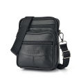 Men's Genuine Leather Crossbody Bag High Quality Zipper Pocket Retro Business Messenger Bag for Men. 