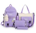 4pcs girls college bagpack. 