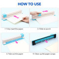 30 Hole Punch Binding Machine, Hand Push Loose Leaf Hole Punch, A4 A5 A6 A7 B5 B6 B7 Book Binder Notebook Coil Spiral Binding.
