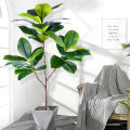 77-135cm (53.1in) Artificial Fiddle Leaf Ficus Fig Plant for Outdoor Courtyard Garden Balcony Indoor Home and Office Decoration. 
