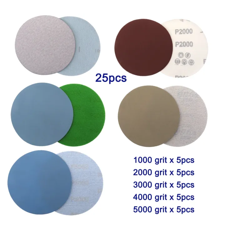 1/2/3/4/5/6%20Inch%20Hook%20and%20Loop%20Sandpaper%2025%20Pcs%20Assorted%201000%20/2000%20/3000%20/4000/%205000%20Grit%20Sanding%20Paper%20Round%20for%20Polishing%20-%20Image%202