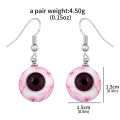 Funny Horror Bloodshot Halloween Eyeball Earrings Simulation 3D Eyeballs Gothic Earrings Pendant Halloween Cosplay Jewelry . 